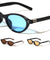 Two Bracket Hinge Accent Fashion Oval Cat Eye Wholesale Sunglasses
