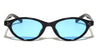 Two Bracket Hinge Accent Fashion Oval Cat Eye Wholesale Sunglasses