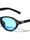 Two Bracket Hinge Accent Fashion Oval Cat Eye Wholesale Sunglasses