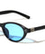 Two Bracket Hinge Accent Fashion Oval Cat Eye Wholesale Sunglasses
