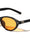 Two Bracket Hinge Accent Fashion Oval Cat Eye Wholesale Sunglasses