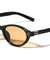Two Bracket Hinge Accent Fashion Oval Cat Eye Wholesale Sunglasses
