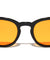Rectangle Stud Accent Retro Round Wholesale Sunglasses
