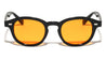 Rectangle Stud Accent Retro Round Wholesale Sunglasses