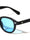 Rectangle Stud Accent Retro Round Wholesale Sunglasses