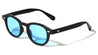 Rectangle Stud Accent Retro Round Wholesale Sunglasses