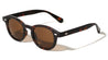 Rectangle Stud Accent Retro Round Wholesale Sunglasses