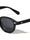 Rectangle Stud Accent Retro Round Wholesale Sunglasses