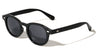 Rectangle Stud Accent Retro Round Wholesale Sunglasses
