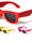 Two Dot Stud Accent Inflated Square Wholesale Sunglasses