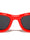 Two Dot Stud Accent Inflated Square Wholesale Sunglasses
