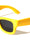 Two Dot Stud Accent Inflated Square Wholesale Sunglasses
