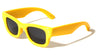 Two Dot Stud Accent Inflated Square Wholesale Sunglasses