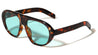 Solid Frame Oval Aviators Wholesale Sunglasses