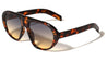 Solid Frame Oval Aviators Wholesale Sunglasses
