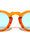 Keyhole Nose Straight Temple Retro Fashion Round Wholesale Sunglasses