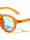 Keyhole Nose Straight Temple Retro Fashion Round Wholesale Sunglasses