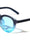 Keyhole Nose Straight Temple Retro Fashion Round Wholesale Sunglasses