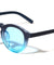 Keyhole Nose Straight Temple Retro Fashion Round Wholesale Sunglasses