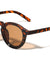Keyhole Nose Straight Temple Retro Fashion Round Wholesale Sunglasses
