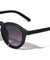 Keyhole Nose Straight Temple Retro Fashion Round Wholesale Sunglasses