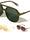Temple Teardrop Hole Accent Modern Aviators Wholesale Sunglasses