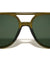 Temple Teardrop Hole Accent Modern Aviators Wholesale Sunglasses