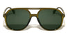 Temple Teardrop Hole Accent Modern Aviators Wholesale Sunglasses