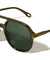 Temple Teardrop Hole Accent Modern Aviators Wholesale Sunglasses