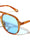 Temple Teardrop Hole Accent Modern Aviators Wholesale Sunglasses