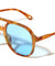Temple Teardrop Hole Accent Modern Aviators Wholesale Sunglasses