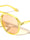 Temple Teardrop Hole Accent Modern Aviators Wholesale Sunglasses