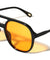 Temple Teardrop Hole Accent Modern Aviators Wholesale Sunglasses