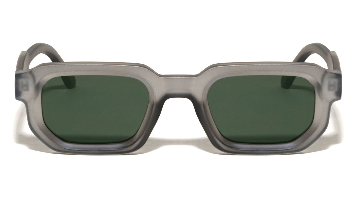 Thick Retro Fashion Rectangle Geometric Wholesale Sunglasses