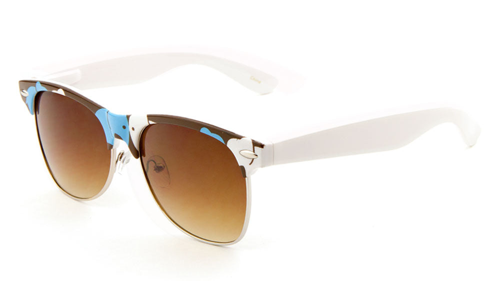 Combination Spring Hinge Elephant Pattern Wholesale Bulk Sunglasses