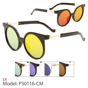 Retro Color Mirror Wholesale Bulk Sunglasses