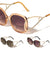 Crystal Color Extended Oval Temple Butterfly Wholesale Bulk Sunglasses
