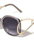 Crystal Color Extended Oval Temple Butterfly Wholesale Bulk Sunglasses