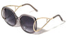 Crystal Color Extended Oval Temple Butterfly Wholesale Bulk Sunglasses