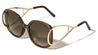 Crystal Color Extended Oval Temple Butterfly Wholesale Bulk Sunglasses