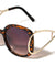 Crystal Color Extended Oval Temple Butterfly Wholesale Bulk Sunglasses