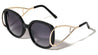Crystal Color Extended Oval Temple Butterfly Wholesale Bulk Sunglasses