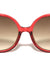 Crystal Color Extended Oval Temple Round Wholesale Bulk Sunglasses