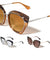 Combination Oversized Cat Eye Fashion Wholesale Sunglasses