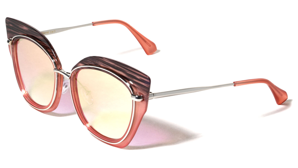 Combination Oversized Cat Eye Fashion Wholesale Sunglasses