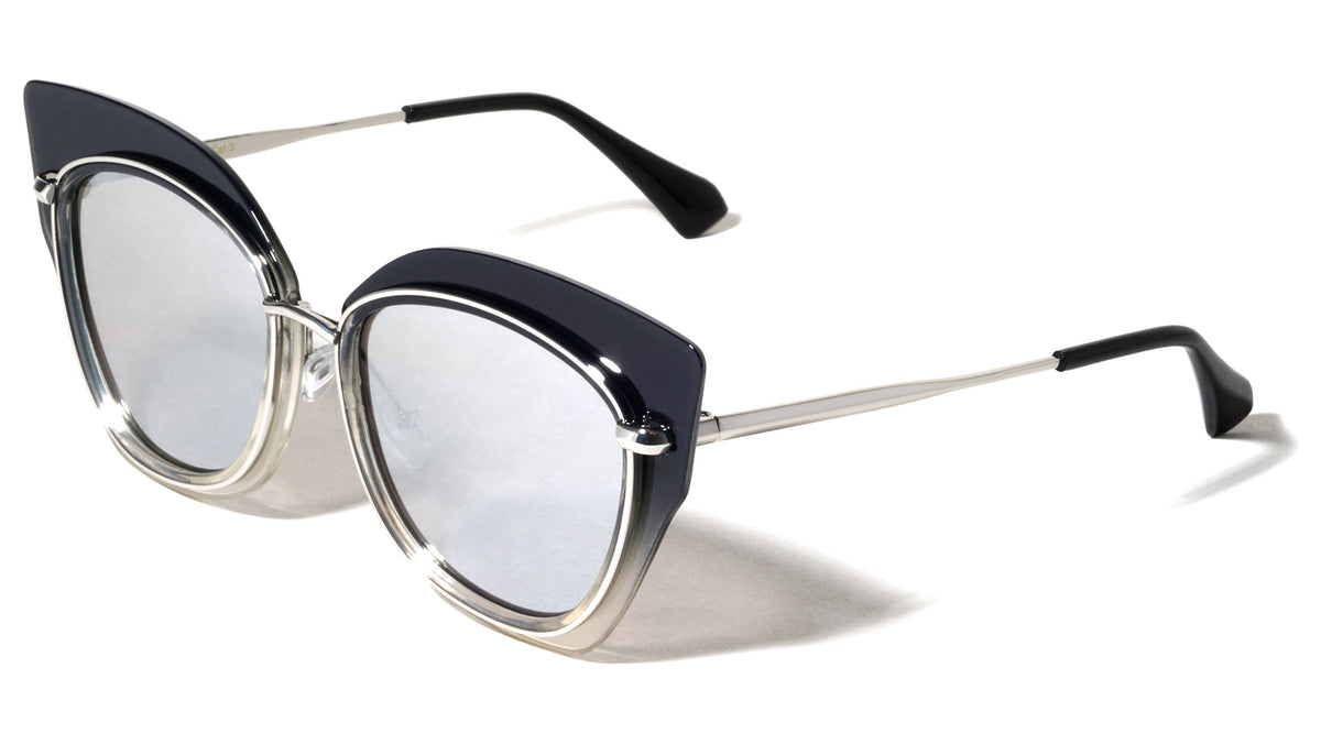 Combination Oversized Cat Eye Fashion Wholesale Sunglasses
