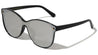 Solid One Piece Flat Color Mirror Lens Bulk Sunglasses