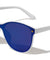 Solid One Piece Flat Color Mirror Lens Bulk Sunglasses