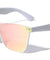 Solid One Piece Flat Color Mirror Wholesale Bulk Sunglasses