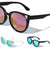 Cat Eye Rhinestone Color Mirror Wholesale Bulk Sunglasses